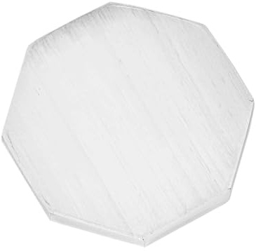 NKlaus Selenita Octágono 8 x 7,5 cm – para carga de piedras preciosas, reiki y limpieza espiritual, ideal para meditación, feng shui y trabajo de chakras