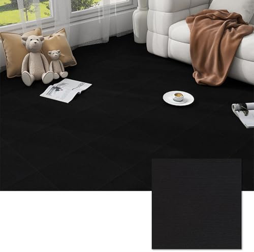 Cooalinar Carreaux De Moquette,Dalles De Moquette Auto-AdhéSives,Moquette à DéColler Et à Coller,Dalle Moquette Adhesive Sol,RéSistants à l'usure,Lavable,pour Tapis De Maison Et De Bureau