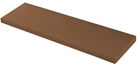 Sitzkissen für Gartenbank, für 2-, 3-, 4-Sitzer, wasserdicht, Terrassenmöbel, Sitzkissen, rutschfeste Schaukel, Hängematte, Rattan, Sofa, Stuhlkissen, individuelle Größe, Kaffeebraun, 100 x 30 x 5 cm