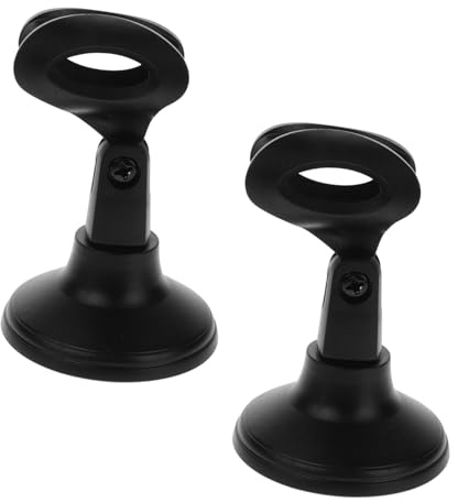 UPKOCH 2stücke Verstellbarer Tischmikrofonhalter Mit Runder Basis Stabiler Desktop-mikrofonständer Schwenkbarer Mikrofonhalter Aus Langlebigem Kunststoff Für Podcast Aufnahme Online-chat