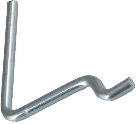 Labor Ganci per Pannello Forato mm 3,5 x 50 x 40 – Set da 6 Ganci Portautensili in Acciaio Zincato per Pannelli
