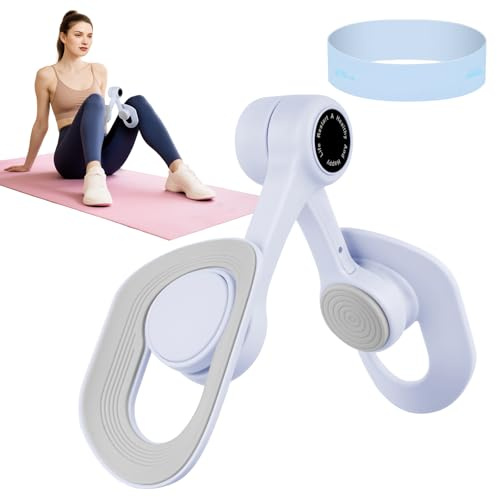 AYESY Ejercitador de Piernas Suelo Pelvico, Fortalecedor de Suelo Pélvico Ejercicio Gimnasio en Casa Maquina Kegel Fortalecedor Tronco para Pierna y Muslo Interior Entrenador de Suelo pélvico-Azul