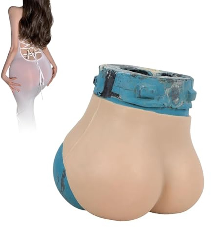 Tex-Eorey Bragas de Silicona Hip Enhancer Butt Lift Faja Acolchada Pantalones Cortos de triángulo de Control para Cosplay Ropa de travestismo,Marfil,One Size