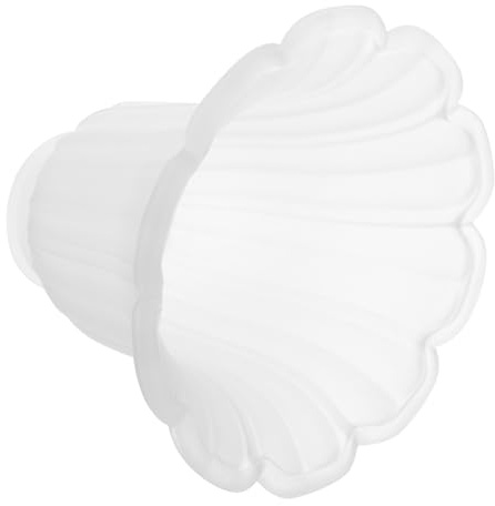 White Glass Flower Lamp Shade Replacement for Hanging Lights