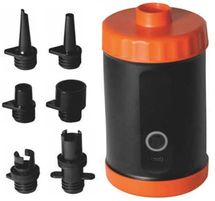 Ejoyous Pompa Aria Elettrica, Pompa Elettrica Portatile Ricaricabile 2000 MAh con 5 Ugelli per Divani, Letti, Piscine e Kayak Gonfiabili