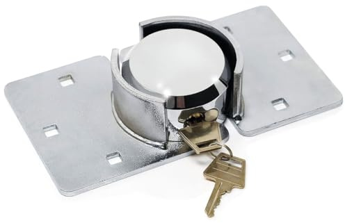 Lucchetto di Sicurezza Antiruggine per Furgoni, Garage e Capannoni – Chiusura Resistente in Acciaio Rinforzato Antiscasso per Porte Cancelli e Serrande