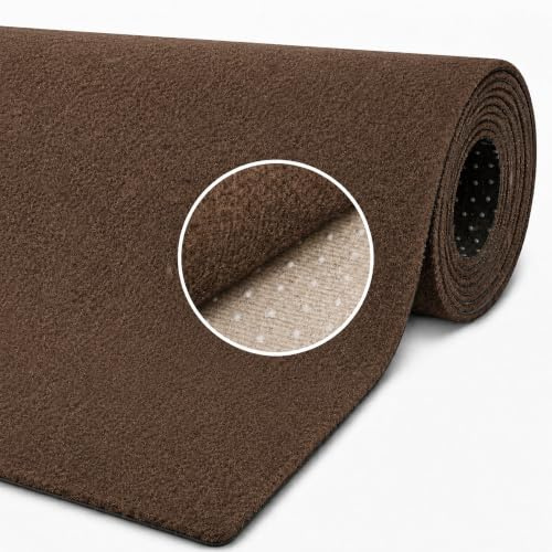 Internethandel Pfordt Kunstrasen Braun 300x400 cm mit Noppen | vielseitiger Bodenbelag für Balkon, Terrasse, Garten, Camping und Events, individuell zuschneidbar, ca. 4 mm Gesamthöhe