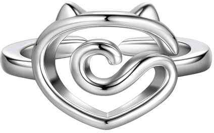 Virkkrok tillbehör mångsidiga öppna ringar mode uttalande metallgarn guide för fingergarn virkade material, Silver, enligt beskrivningen, enligt beskrivningen