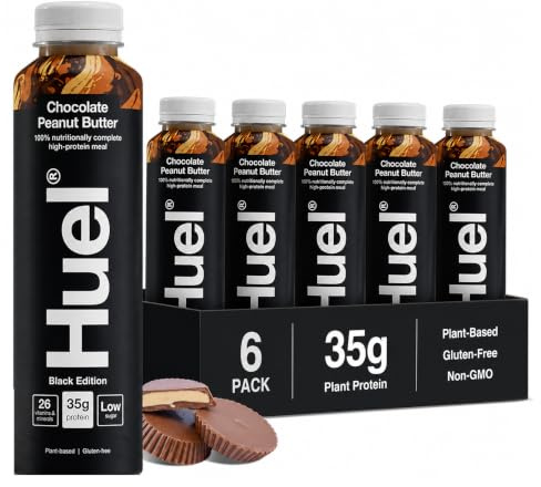 Huel Black Edition Ready-to-drink (6 Pack x 500ml) Chocolate Peanut Butter