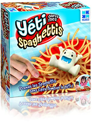 Megableu - 678 019 - Yeti nei miei spaghetti - Gioco di Mikado per Bambini, Bianco, Blu e Rosso