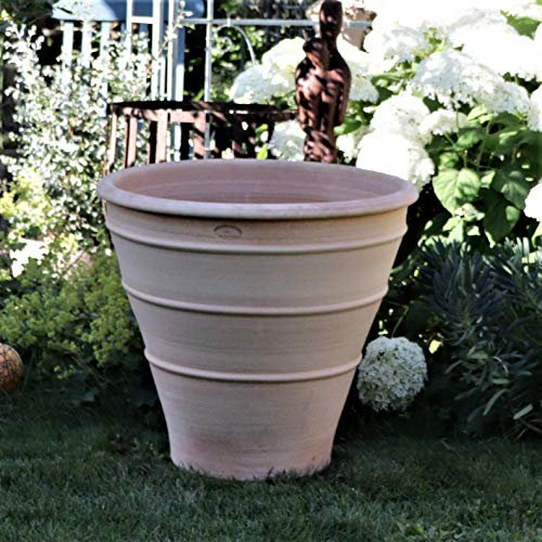 Yucca 2 - Vaso in ceramica Kreta | assolutamente resistente al gelo e alle intemperie | Vaso per piante di alta qualità in vera terracotta | 70 cm