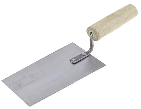 New Lon0167 Wooden Handle Featured Builders Masons Plastering reliable efficacy Bucket Trowel Tool 14.8cm x 7.5cm(id:cbf 58 73 470)