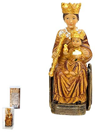 DRW Figura Virgen de la Mercé Resina 11 cm con Caja con la Historia