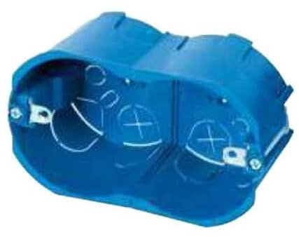 Trade Shop - SCATOLA CASSETTA DA INCASSO 3 POSTI 503 PER CARTONGESSO INSERTI IN FERRO -
