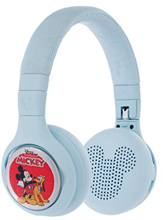 ONANOFF StoryPhones Storytelling-Kopfhörer für Kinder, Disney-Bundle mit Micky-Maus-Geschichten – bildschirmfreies Unterhaltungserlebnis für Geschichten und Musik, hellblau