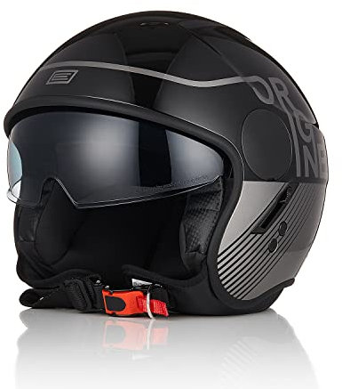 ORIGINE Motorradhelm Jethelm Rollerhelm mit Visier Zertifizierung ECE 22-06