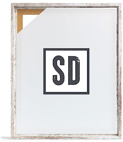 Stallmann Design Schattenfugenrahmen für Keilrahmen | 40x50 cm | Vintage | MDF Rahmen für Leinwände mit Tiefeneffekt | mit Montagezubehör | Rahmen ohne Glas und Rückwand