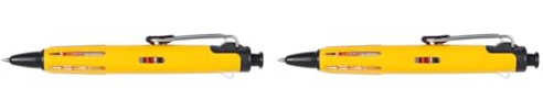Tombow BC-AP52-B Kugelschreiber AirPress Pen mit Drucklufttechnik Gelb, 1 Stück (2er Pack)