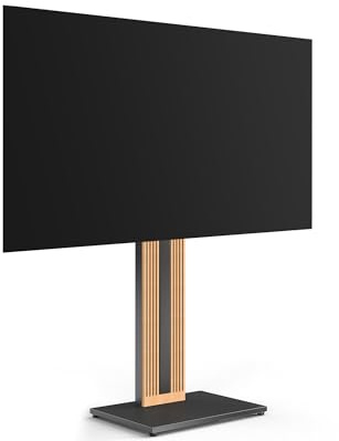 FITUEYES Supporto TV da Pavimento per 32 - 65 Regolazione Angolo ± 30° Porta TV da Terra Mobile Portata Massima 40 kg Massimo VESA 400 * 400mm Serie ZEN