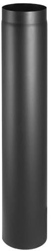 Tubo per forno/canna fumaria, diametro Ø 120 mm. Elementi di lunghezza/archi in varie versioni (elemento di lunghezza 1000 mm Ø 120 mm)