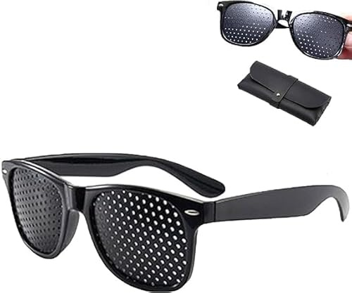 TiLLOw Lunisk-Korrekturbrille, Lunisk-Sehkorrekturbrille, Brillen zur Verbesserung der Sehkraft, Übungsbrillen, Unisex-Lochbrille zur Stärkung der Sehkraft (1 Stück)