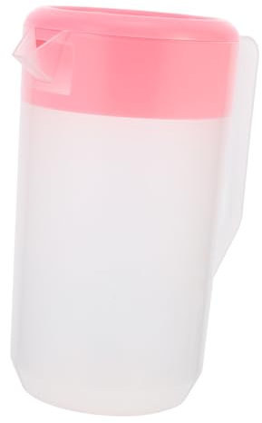 Pichet D’eau Froide en Plastique Rose 2400ml avec Échelle