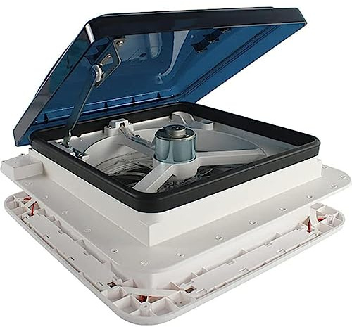 Ventilatore da tetto per camper 12V Sollevatore manuale reversibile con coperchio fumé