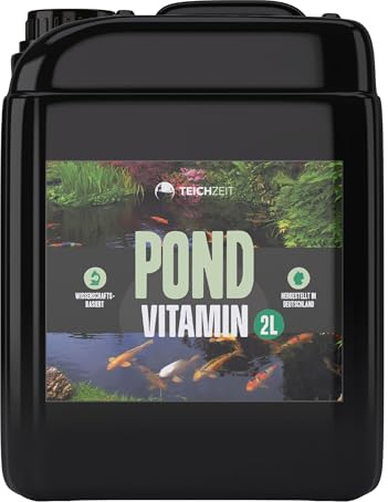 NatureHolic Teichzeit Pond Vitamin | Umfassende Versorgung für deinen Gartenteich & Fischteich | Förderung der Gesundheit und Vitalität deiner Teich Fische | Made in Germay | 2 Liter