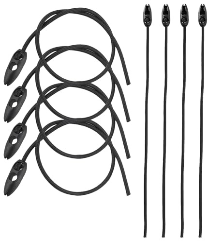 8 st elastiskt rep för presenningar, elastiska knytningsremmar justerbara, 40/50 cm, fästremmar, för att fästa varningsskyltar, cykelhållare, dukar, bilresor, husvagn, justerbar längd