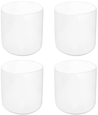 Rebower 4 Stück PVC Endkappen, 40mm ID Abdeckkappen, Rund PVC Stopfen, Schutzkappen für Schrauben, Gewindebolzen, Möbelfüße, Zaunpfosten, Drahtseile, Rohr, Transparent