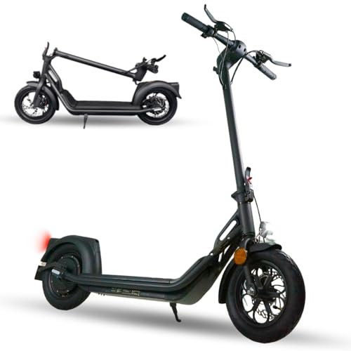 IMLEX E-Scooter Elektroroller mit Straßenzulassung (ABE) – 20 km/h, 400W Motor, 12 Zoll Luftreifen, LED Display & Beleuchtung, Klappbar