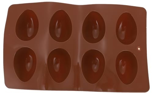 Easter Egg Chocolate Mold Easter Candy Cookie Mould Silicone Baking Mold, Making Small Chocolate Cake Decoration Supplies for Candy, Cake, Lollipop, Chocolate and Ice Cube (Coffee)