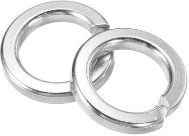 sourcing map 60 rondelle di bloccaggio a molla M8, in acciaio inossidabile 304, diametro interno 8 mm, diametro esterno 12,5 mm, spessore 2,2 mm, per viti, bulloni di fissaggio