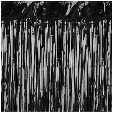 Türvorhang Lametta 100x200cm | Schwarz