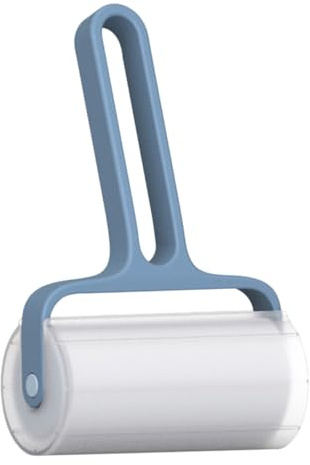 Veemoon Rodillo Quitapelusas Práctico para Ropa y Muebles Removedor de Pelos de Mascotas y Animales Diseño Ergonómico Fácil de Usar Color Azul para Limpieza Rápida Casa y Coche