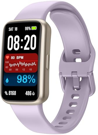 Enfit Montre intelligente avec écran couleur de 1,44, plus de 100 modes de sport, montre de fitness avec moniteur de fréquence cardiaque, de sommeil, podomètre, compteur de pas, traqueur d'activité