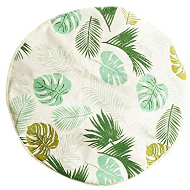 HEMOTON Housse Anti-Poussière Lavable En Coton Et Lin Pour Ventilateur De Table 45X45 Cm Protection Et Décorative Motif Plantes Fraîches