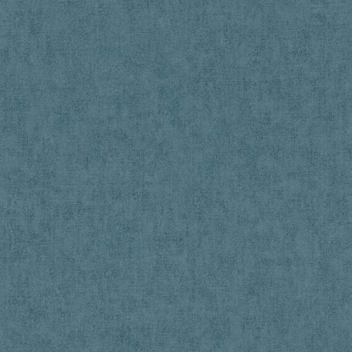 Papier peint intissé moderne bleu canard pour salon | Tapisserie bleu idéale pour entrée | Papier peint uni bleu cuisine & couloir