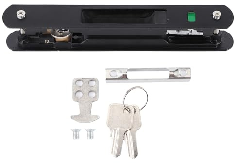 Duokon Loquet de Serrure de Porte, Serrure de Crochet de fenotre de Porte coulissante