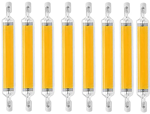 78mm 10W R7S LED Bulb 100W Halogen Bulbs Equivalent Dimmable J T-Ype T3 R7s Double Ended LED Lights Lamp 360° Beam Angle Landscape Lights,Natural White,8 Pack