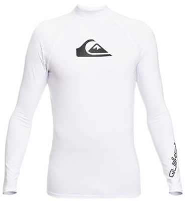 Quiksilver Herren All Time Long Sleeve Rashguard UPF 50 Sun Protection Surf Shirt Rash-Guard-Shirt