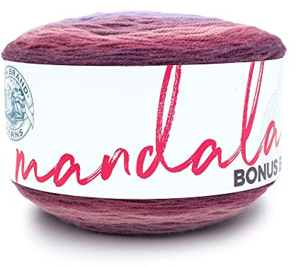 Lion Brand Yarn Mandala Bonus Bundle Garn, Garn zum Stricken, Häkeln und Basteln, 1 Knäuel, Golem