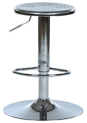 Hocker auf Rädern Edelstahlhocker, Arbeitsstuhl, Arbeitshocker, Hohlstuhl 360° Drehung Friseur Laborproduktion Werkstattstuhl Lift 60-80 cm (Farbe: Echte Farbe) Die neue