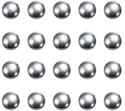 TOP-VIGOR 100Pcs 6mm Bearing Balls, Carbon Steel Bearing Balls G100 Precision Balls for Industrial Accessories, Bicycle Wheel, Skateboard Bearings