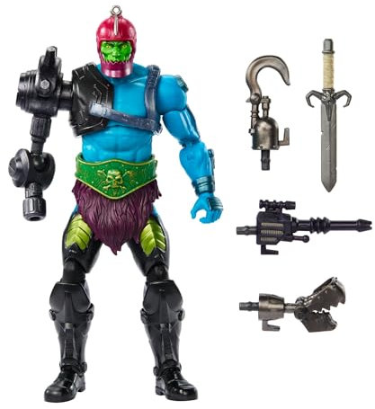 Masters of the Universe Masterverse New Eternia Trap Jaw Actionfigur, Deluxe-Sammelfigur mit 30 Bewegungspunkten und mehreren Zubehörteilen, MOTU-Spielzeug, HYC47