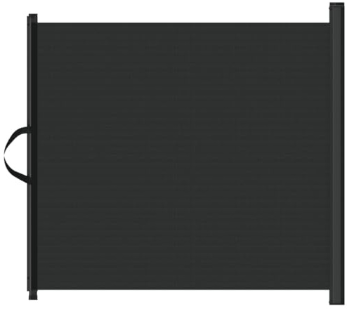 vidaXL Haustier-Barriere Ausziehbar Schwarz 117,5x125 cm