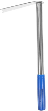 Houe à Main de Jardin Manuelle en Acier Inoxydable, Manche Rouge | Légère et Poignée Antidérapante, pour Désherbage et Plantation, Format Compact pour Travaux Précis Couleur Aléatoire