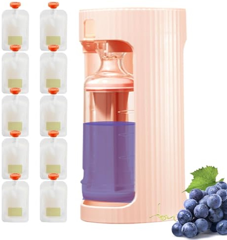 Support De Pochette Pour Compote De Pommes – Kit Rechargeable Pour Pochettes Alimentaires, Pochettes Portables Pour Purée De Fruits | Petit Presse-purée Créatif Portable, Récipient De Stockage De Remp