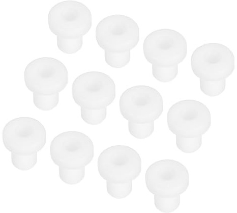 sourcing map 15Pcs t Shape Rubber Grommet Mount Dia 3mm ID 1.5mm H 5mm White Seal Protection Cable Grommets Flexible for Cable Pipe