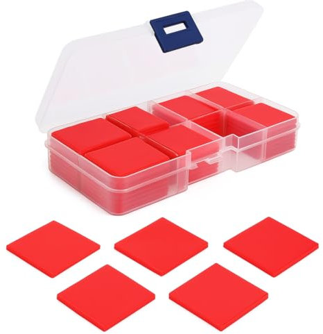 Diamond Painting Wachs, 200 Stück Diamond Painting Zubehör mit Transparenter Aufbewahrungsbox, Diamond Painting Kleber für Kreuzstich Malerei Kunsthandwerk, 2 x 2 cm Wachs für Diamond Painting
